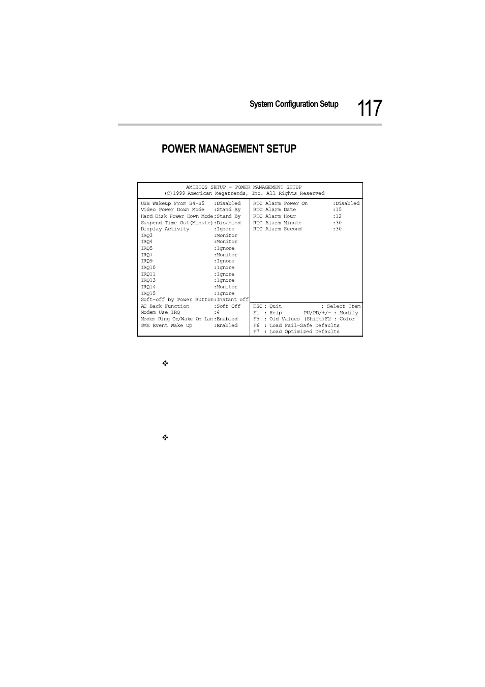 Power management setup, System configuration setup bios setup utility | Toshiba Magnia 550d User Manual | Page 133 / 208