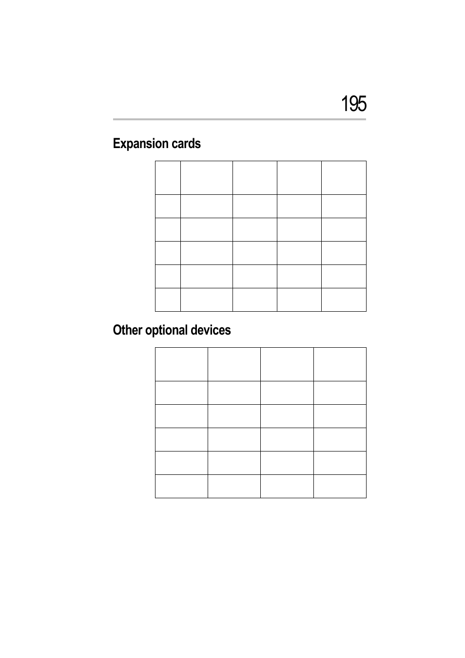 Expansion cards, Other optional devices, Expansion cards other optional devices | Toshiba Magnia 550d User Manual | Page 208 / 208