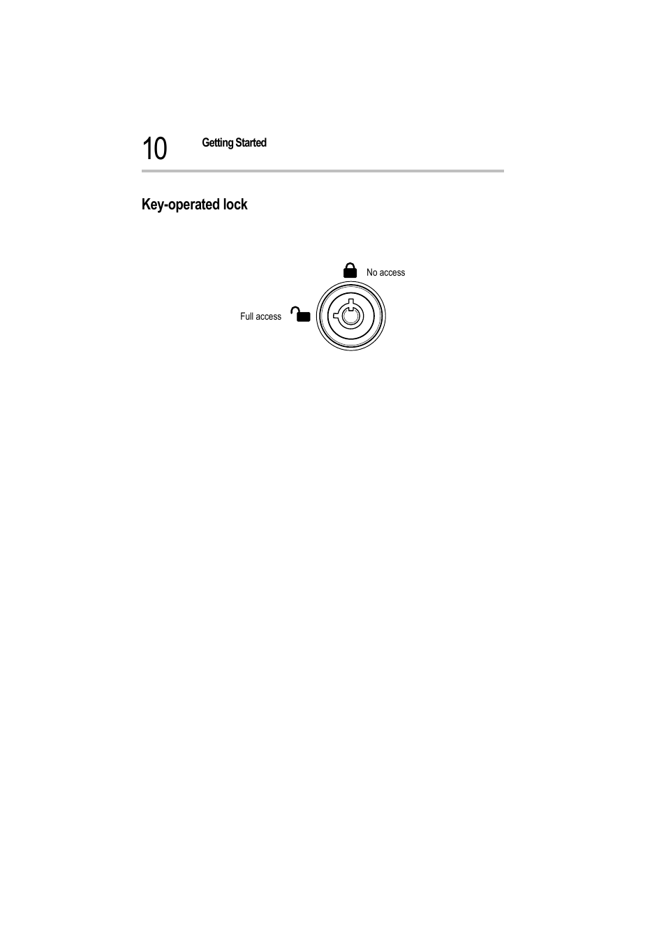 Key-operated lock | Toshiba Magnia 550d User Manual | Page 27 / 208