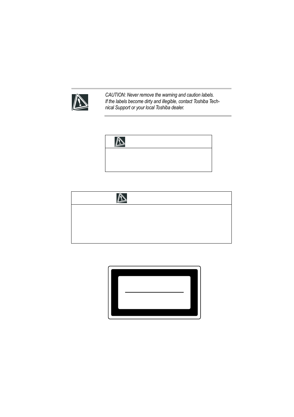 Caution | Toshiba Magnia 550d User Manual | Page 3 / 208