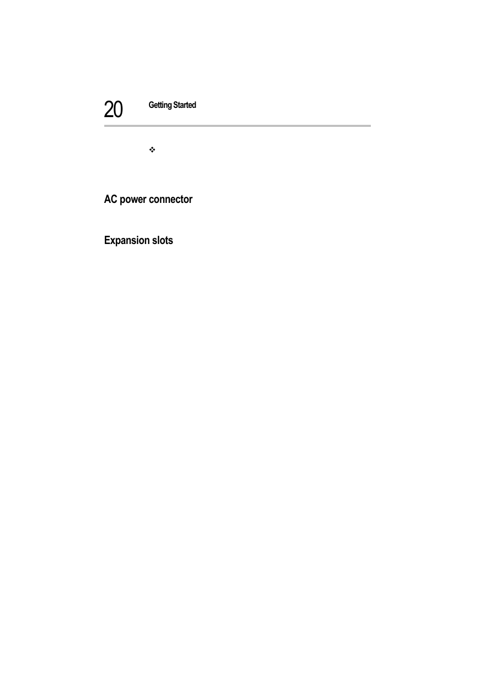 Ac power connector, Expansion slots, Ac power connector expansion slots | Toshiba Magnia 550d User Manual | Page 37 / 208