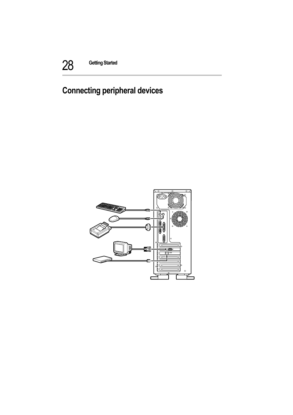 Connecting peripheral devices | Toshiba Magnia 550d User Manual | Page 45 / 208