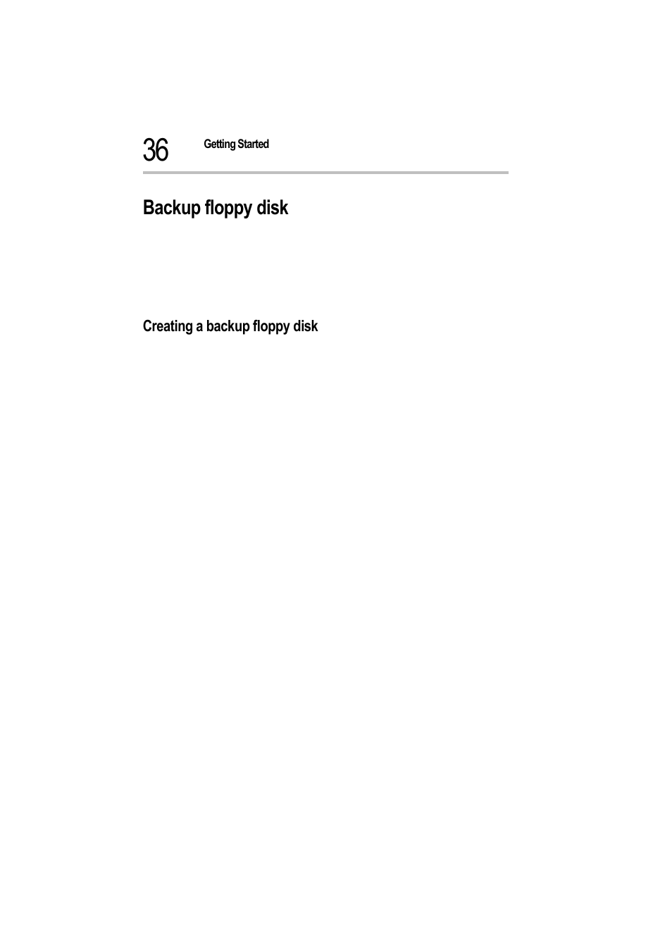 Backup floppy disk, Creating a backup floppy disk, 2 select “utility | 3 select “create floppy disks | Toshiba Magnia 550d User Manual | Page 53 / 208