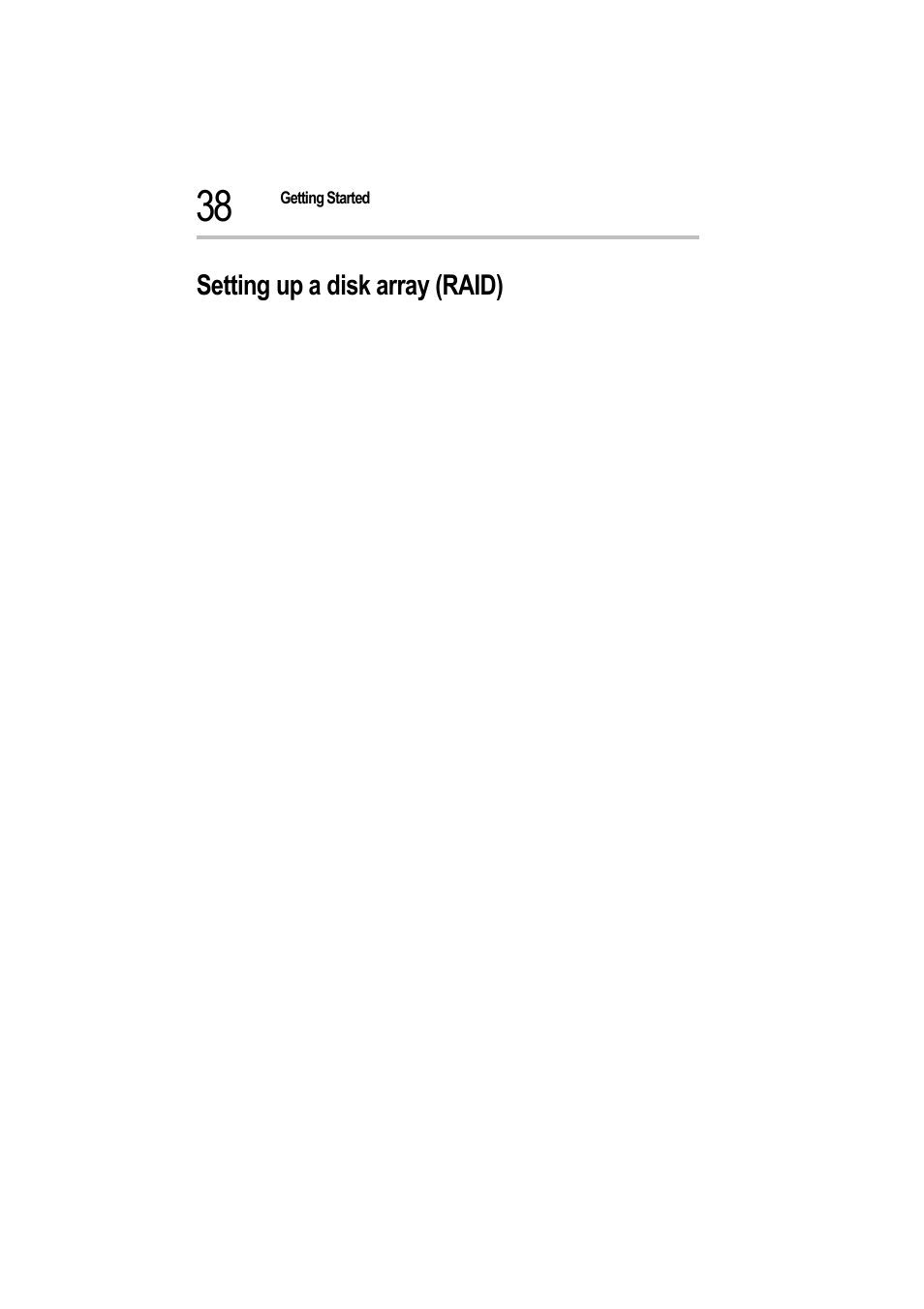 Setting up a disk array (raid) | Toshiba Magnia 550d User Manual | Page 55 / 208