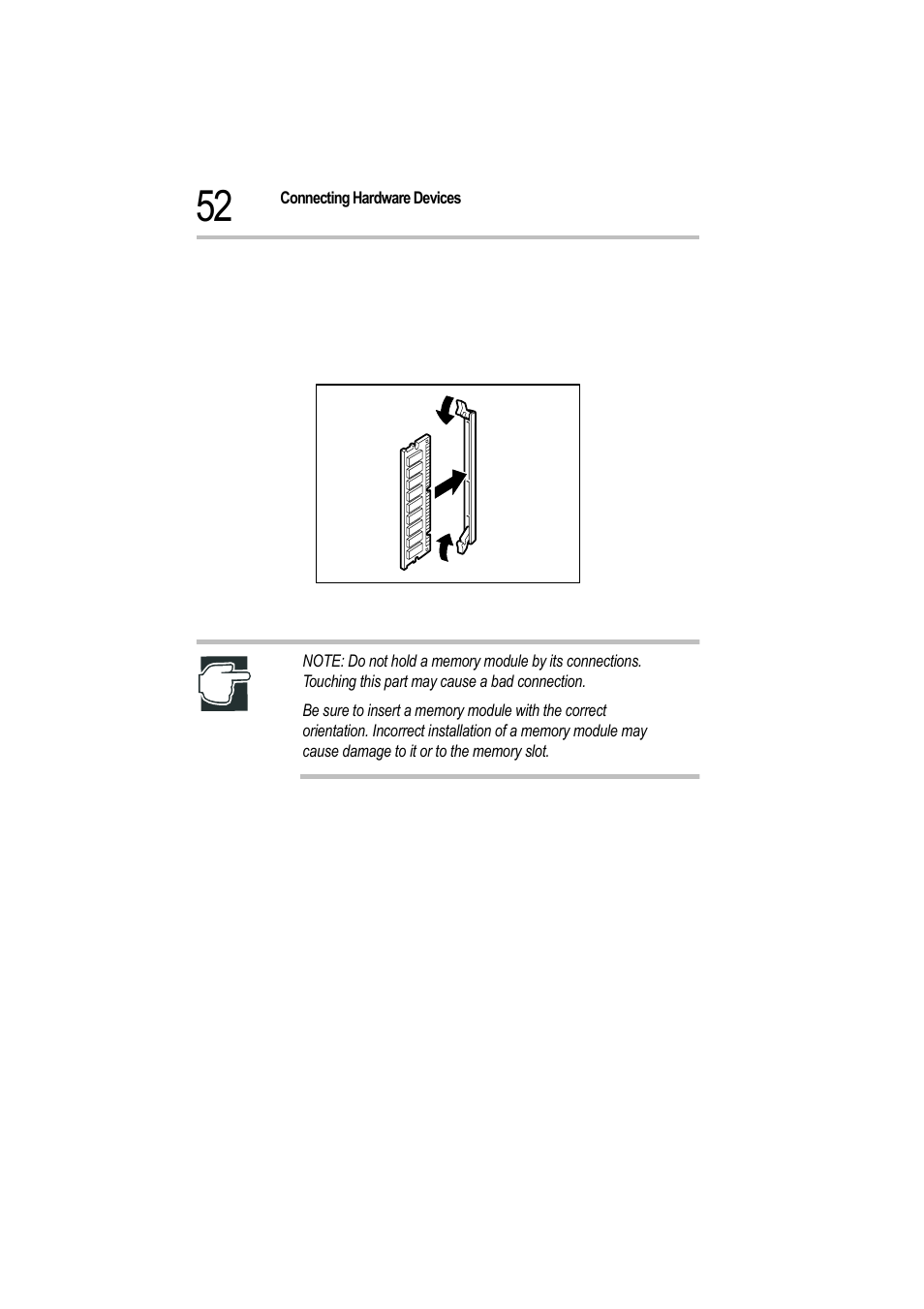 Installing a memory module, 5 replace the side and front door panel, 6 plug in the power cable and switch on the server | Toshiba Magnia 550d User Manual | Page 69 / 208