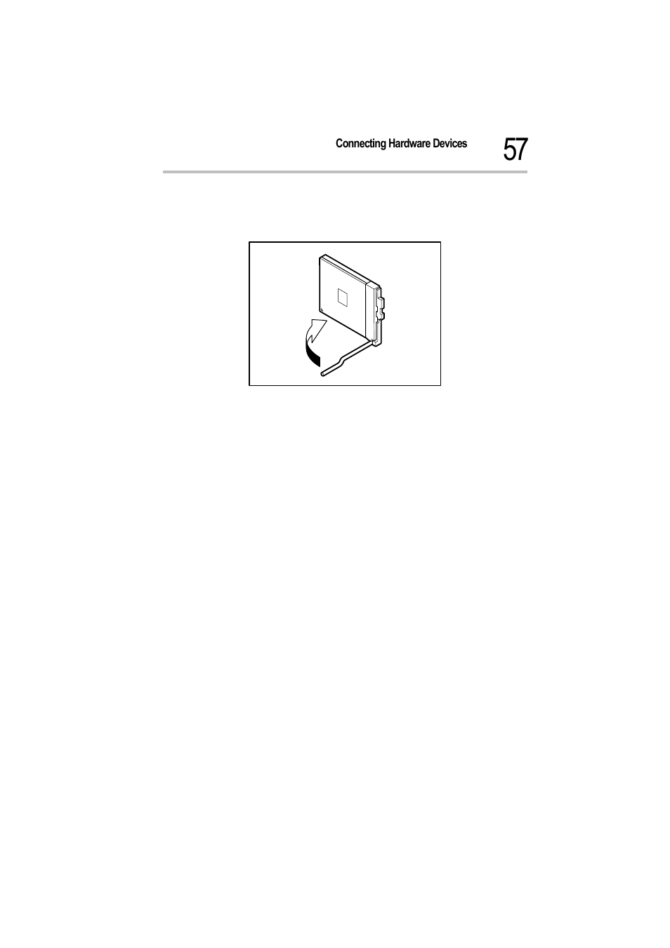 Push down the lock lever | Toshiba Magnia 550d User Manual | Page 74 / 208