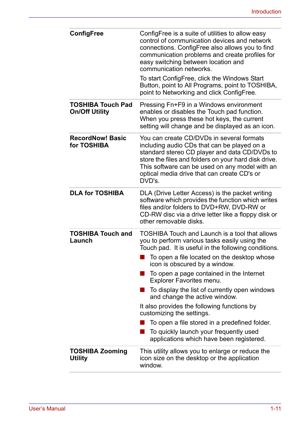 Toshiba SATELLITE M30X User Manual | Page 33 / 155