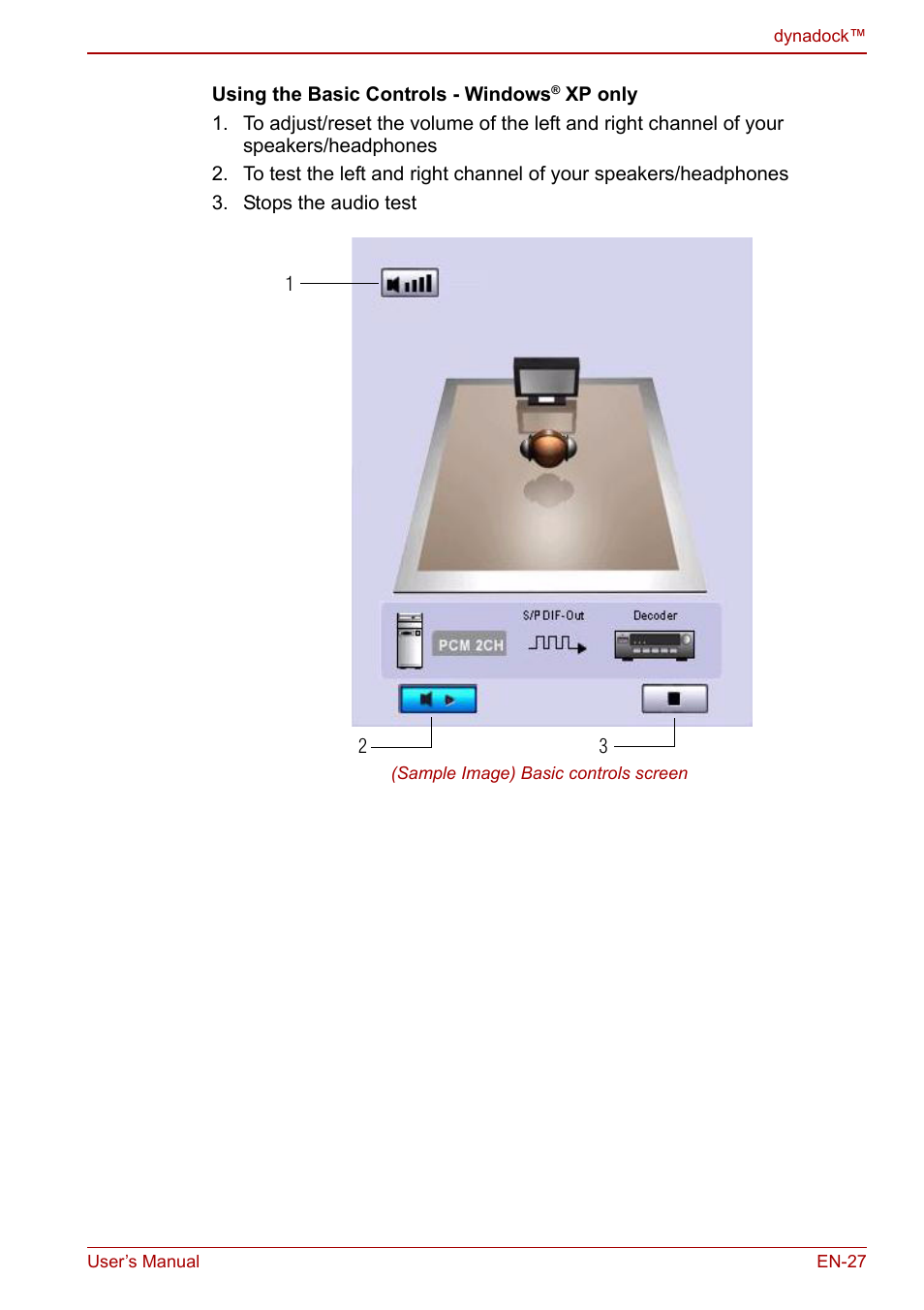 Toshiba Dynadock U10 User Manual | Page 27 / 44