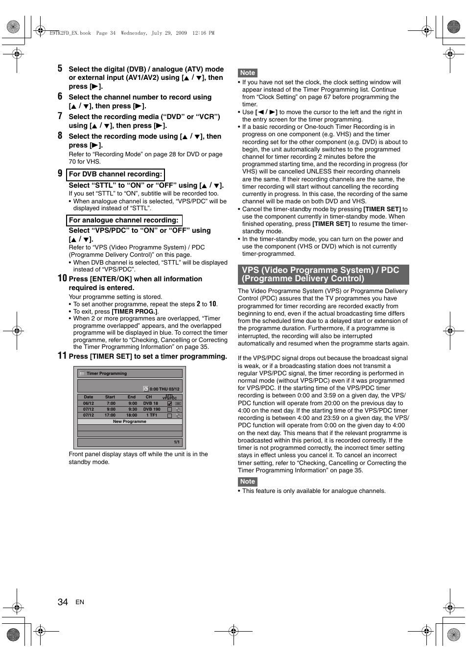 Toshiba DVR70 User Manual | Page 34 / 80