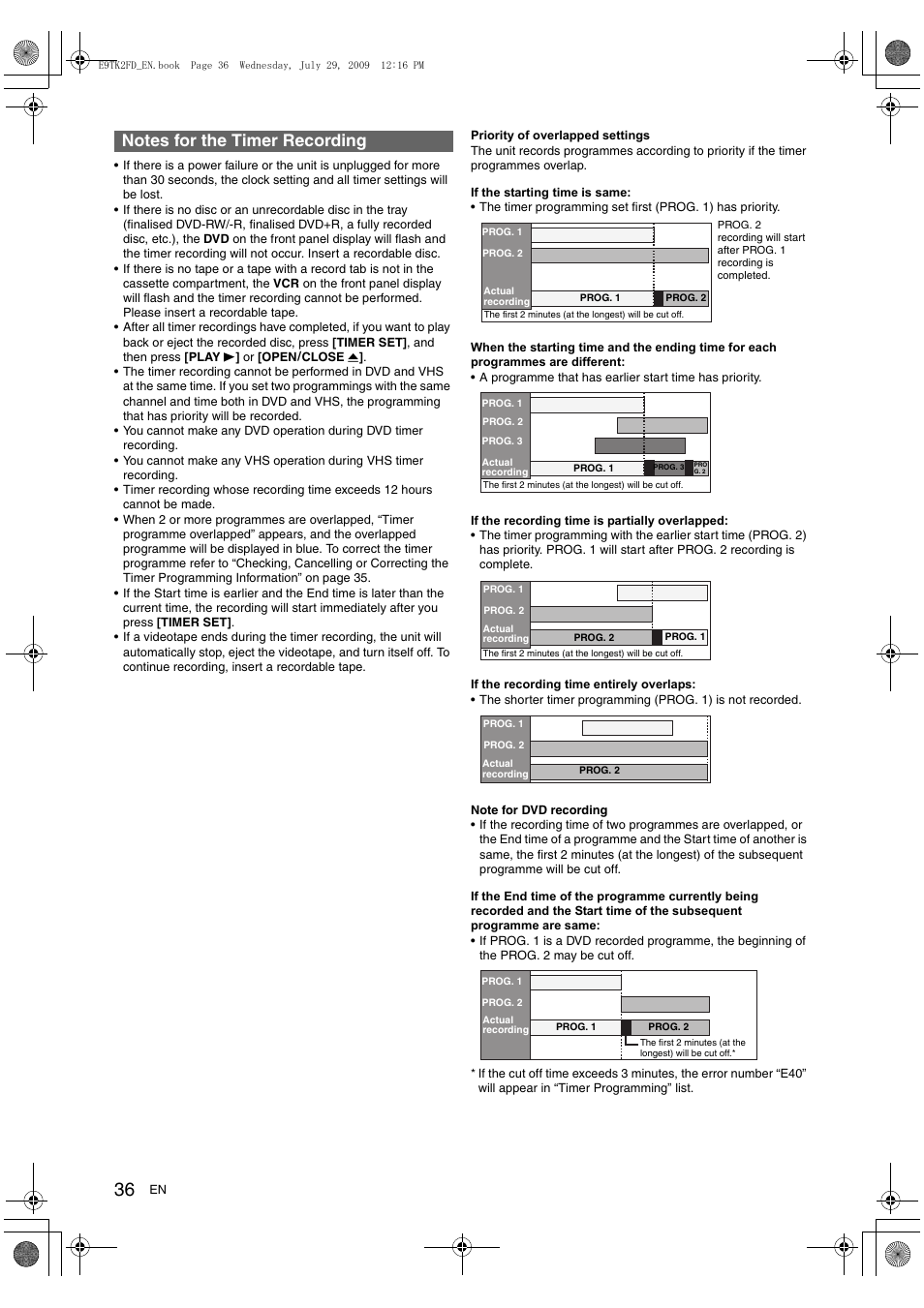 Toshiba DVR70 User Manual | Page 36 / 80