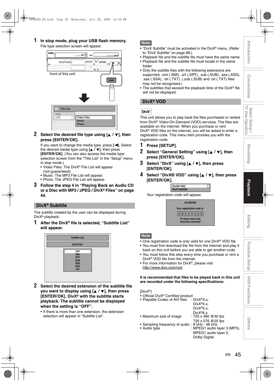 Toshiba DVR70 User Manual | Page 45 / 80