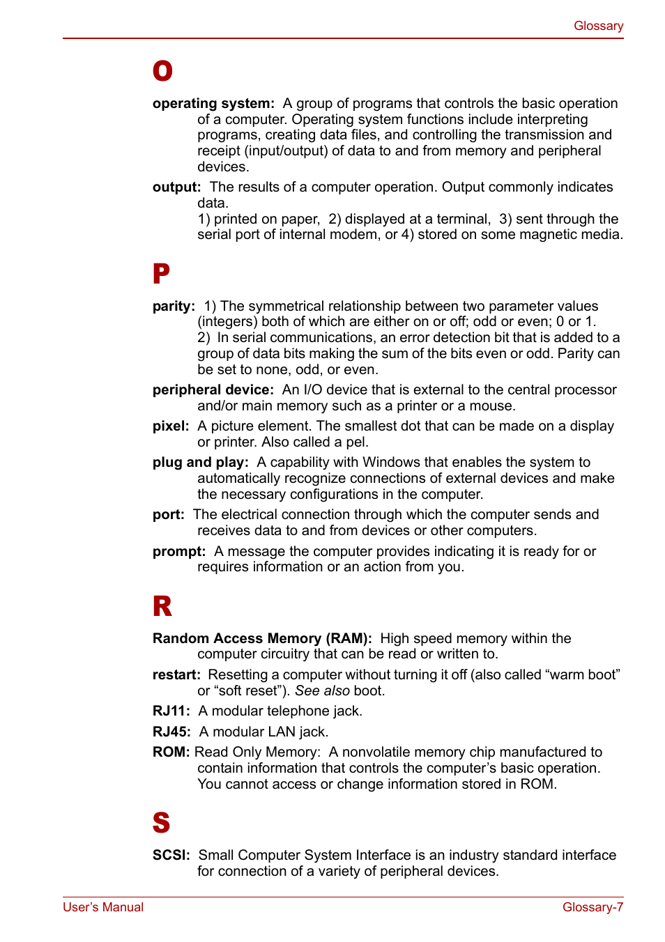 Toshiba Satellite M60 User Manual | Page 167 / 168