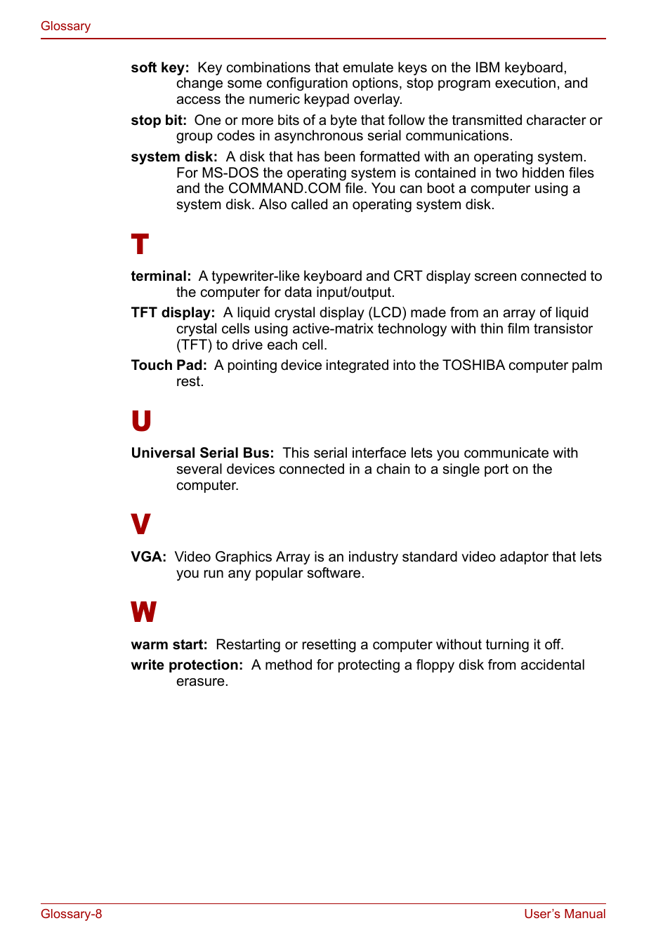 Toshiba Satellite M60 User Manual | Page 168 / 168