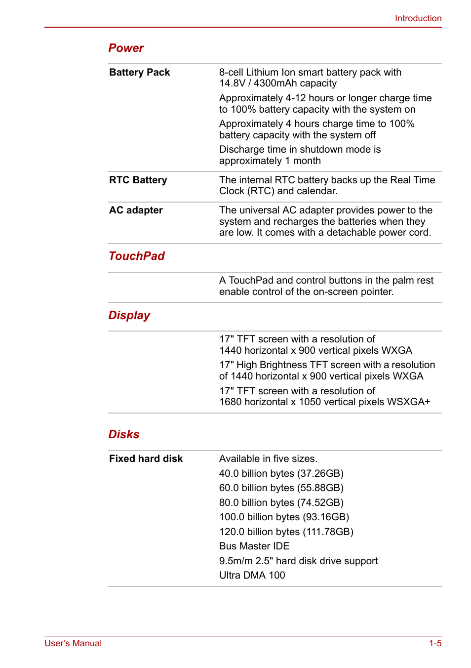 Toshiba Satellite M60 User Manual | Page 29 / 168