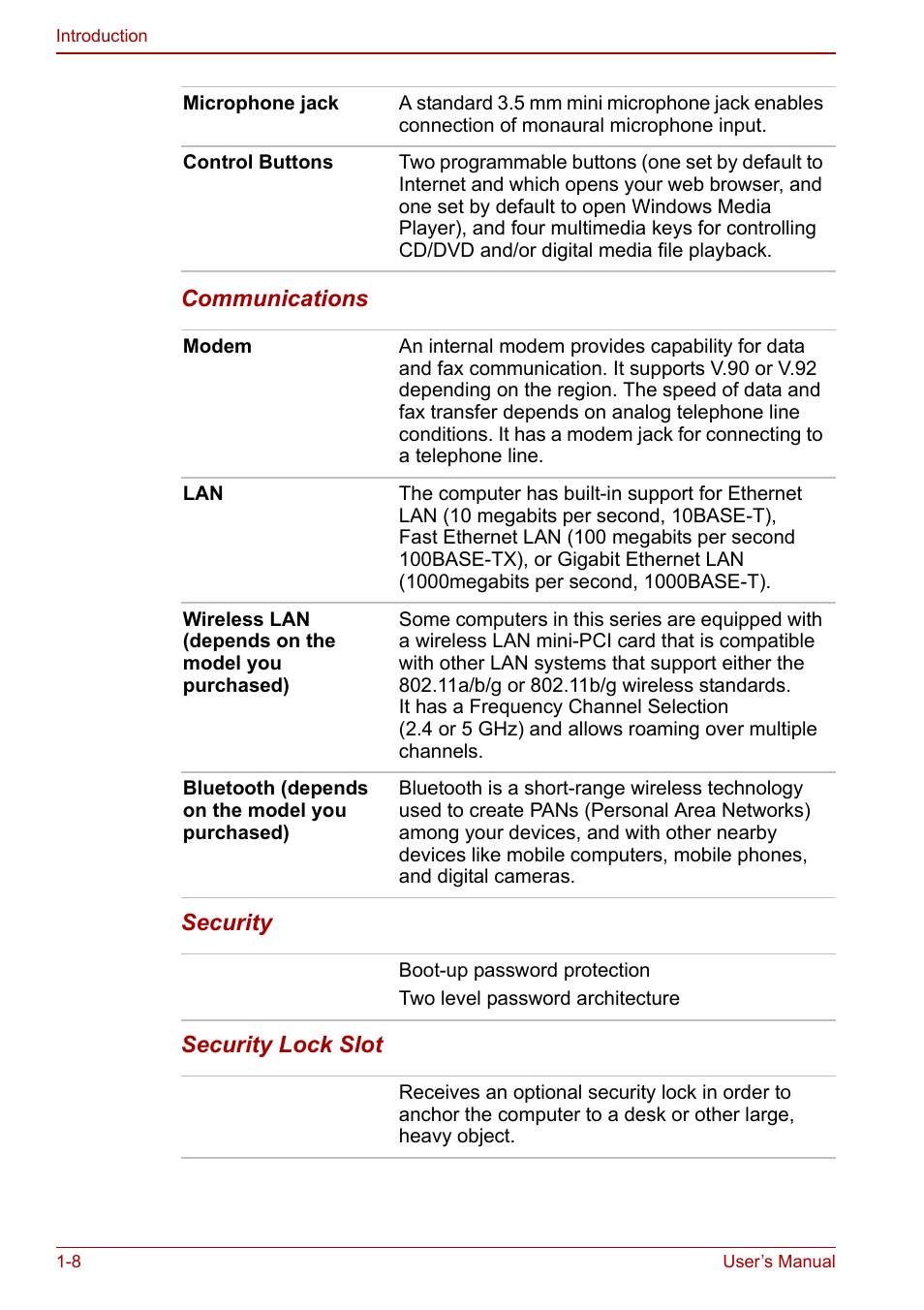 Toshiba Satellite M60 User Manual | Page 32 / 168
