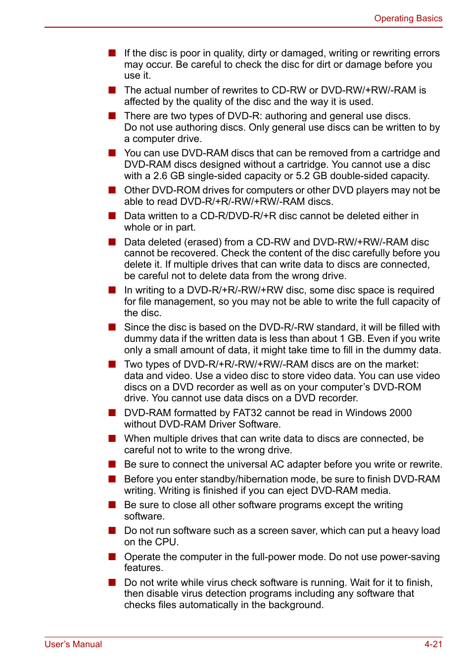 Toshiba Satellite M60 User Manual | Page 81 / 168