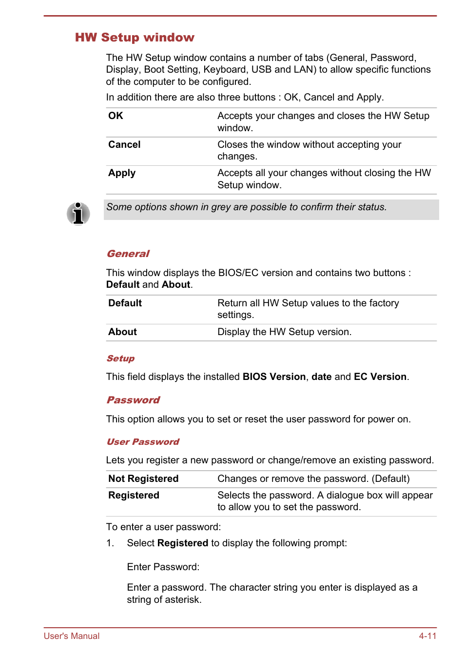 Hw setup window | Toshiba Qosmio DX730 User Manual | Page 101 / 142