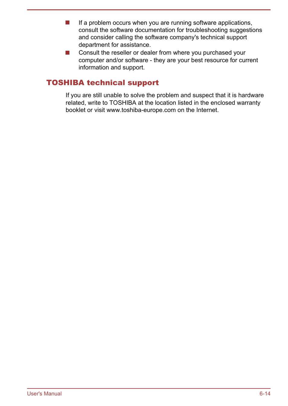 Toshiba technical support | Toshiba Qosmio DX730 User Manual | Page 125 / 142