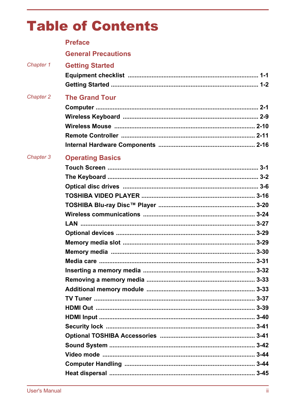 Toshiba Qosmio DX730 User Manual | Page 2 / 142