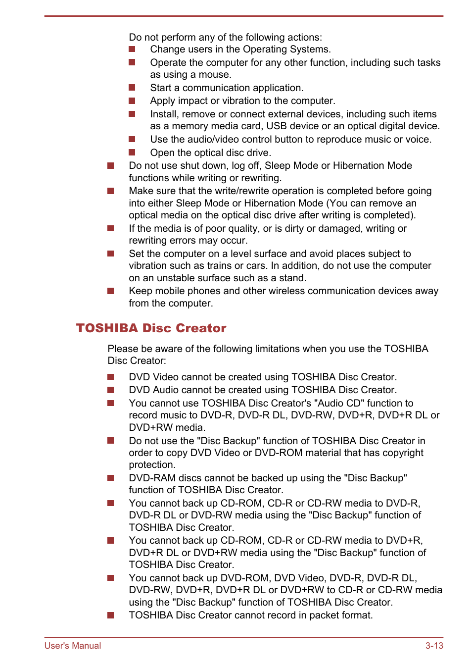 Toshiba disc creator | Toshiba Qosmio DX730 User Manual | Page 58 / 142