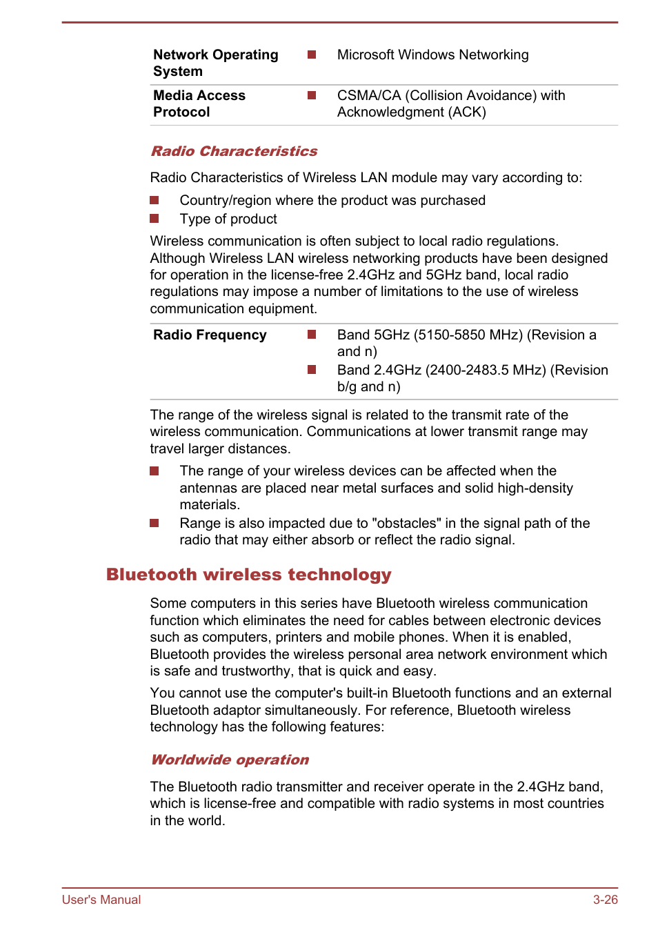Bluetooth wireless technology | Toshiba Qosmio DX730 User Manual | Page 71 / 142