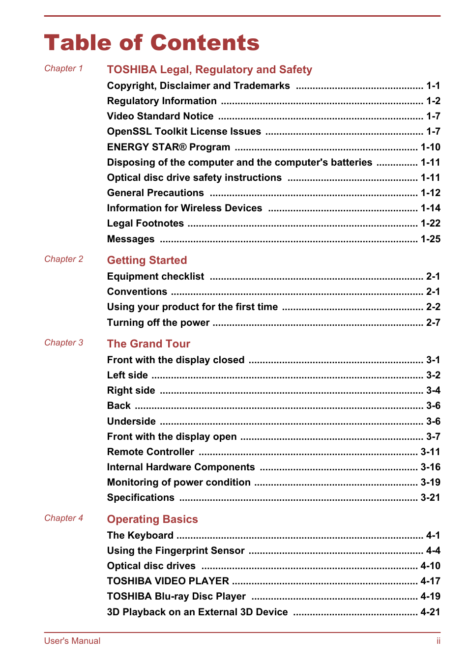 Toshiba Satellite P870 User Manual | Page 2 / 161
