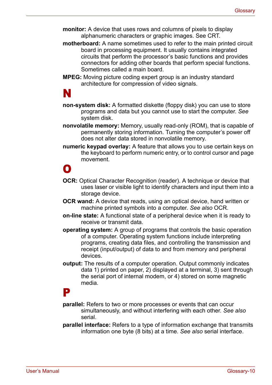 Toshiba Satellite M40 (PSM40) User Manual | Page 194 / 201