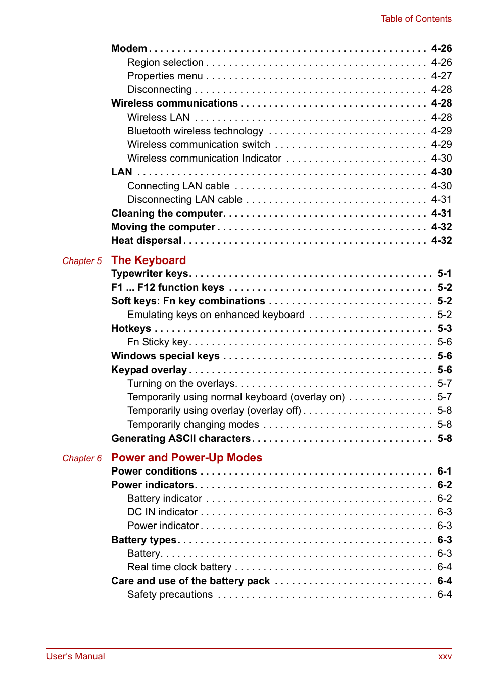 Toshiba Satellite M40 (PSM40) User Manual | Page 25 / 201