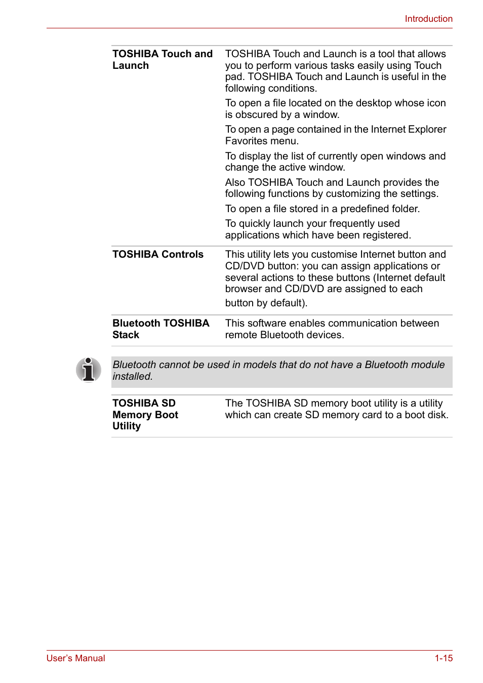 Toshiba Satellite M40 (PSM40) User Manual | Page 46 / 201