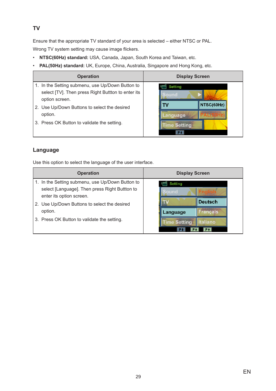 Toshiba Camileo S20 User Manual | Page 29 / 49