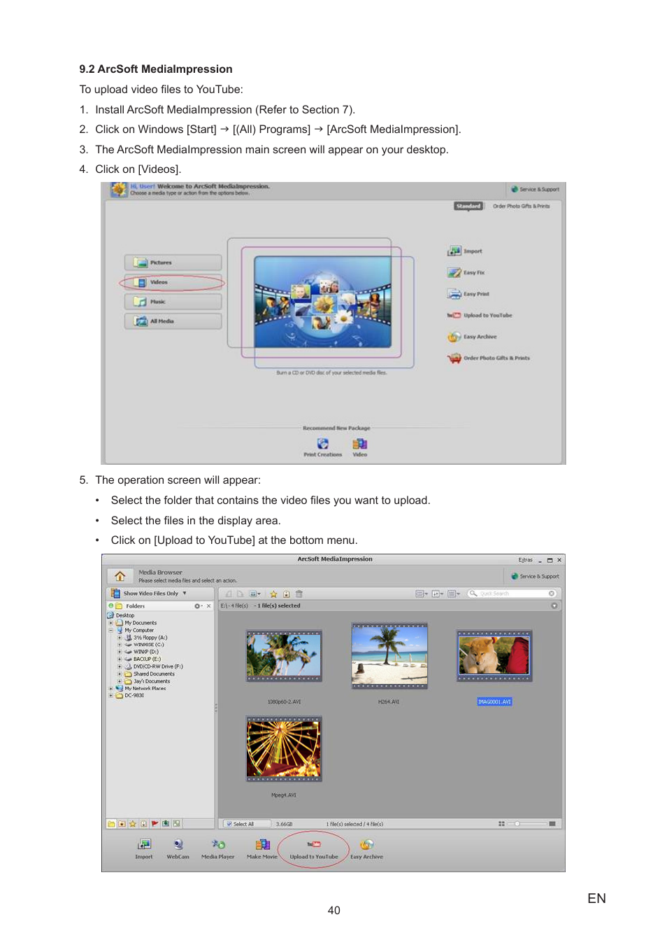 Toshiba Camileo S20 User Manual | Page 40 / 49