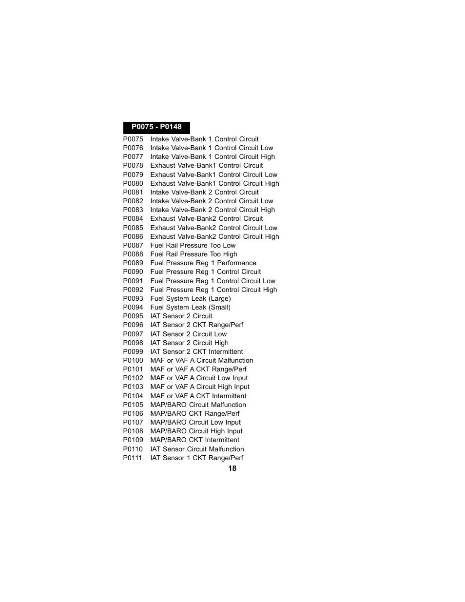 Actron CP9125 User Manual | Page 18 / 46