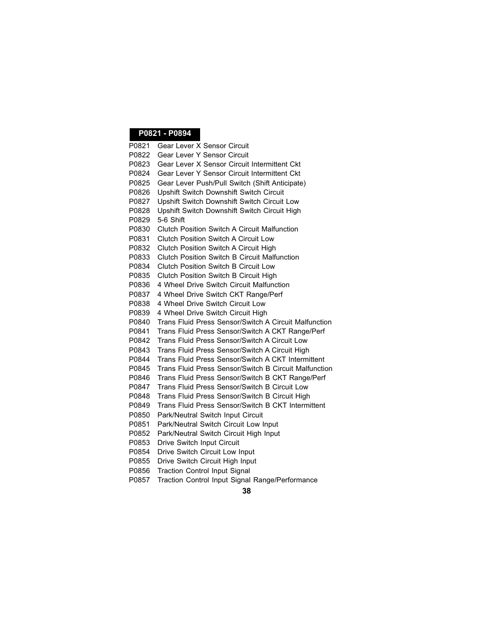 Actron CP9125 User Manual | Page 38 / 46