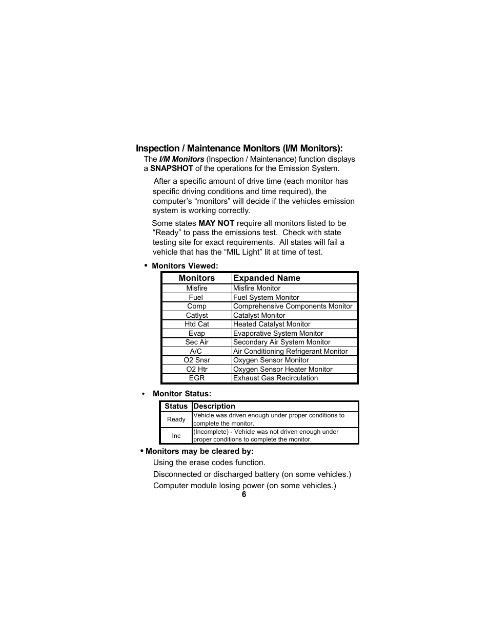 Actron CP9125 User Manual | Page 6 / 46