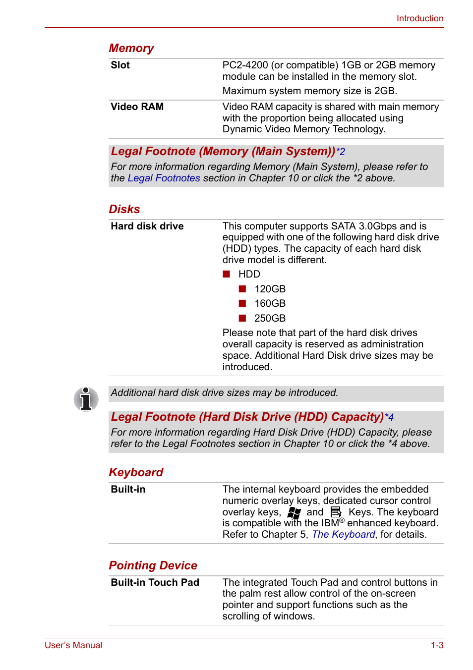 Toshiba NB200 User Manual | Page 19 / 144