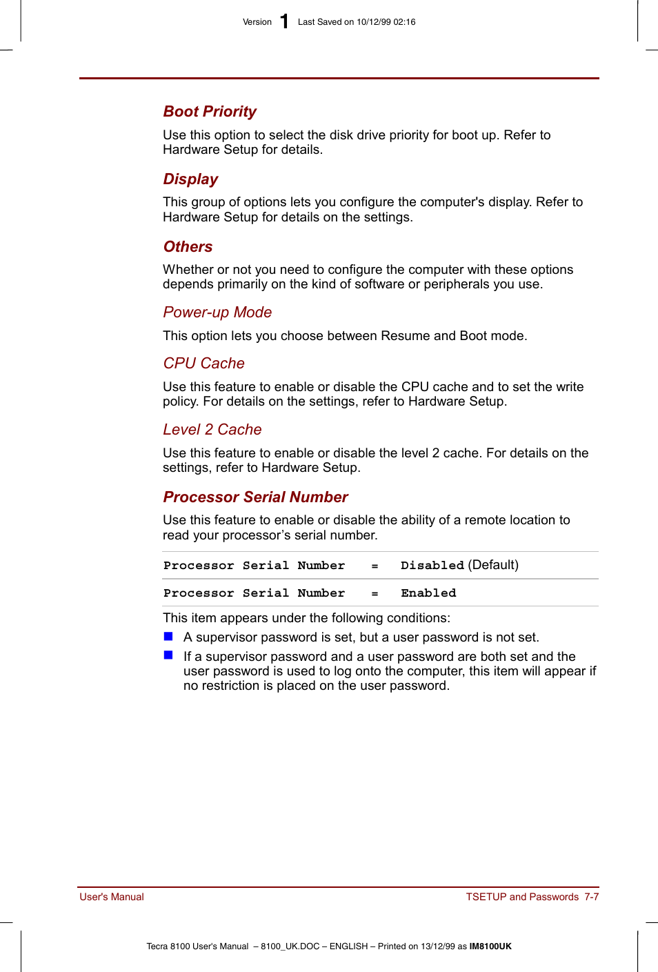 Toshiba Tecra 8100 User Manual | Page 109 / 226