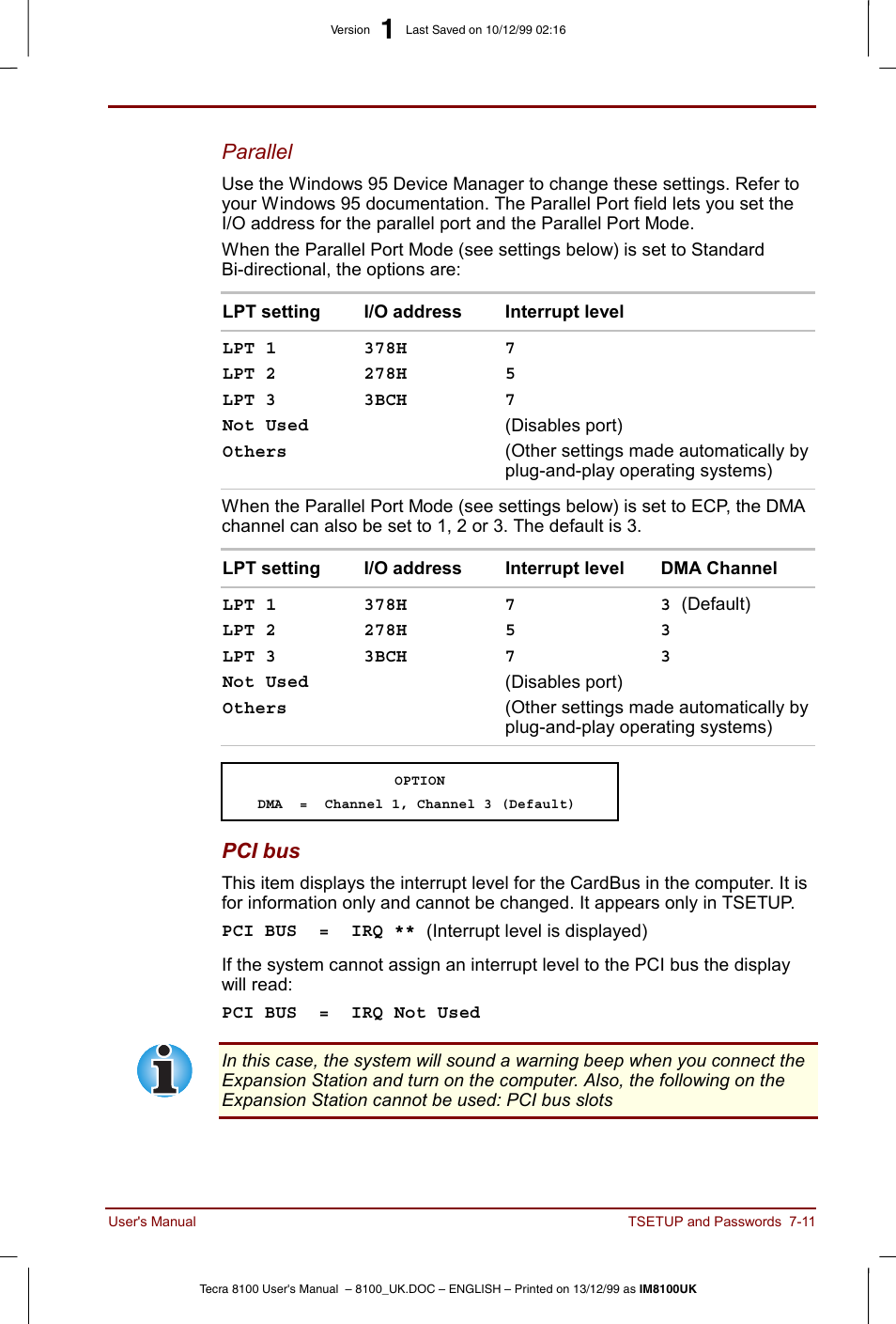 Toshiba Tecra 8100 User Manual | Page 113 / 226