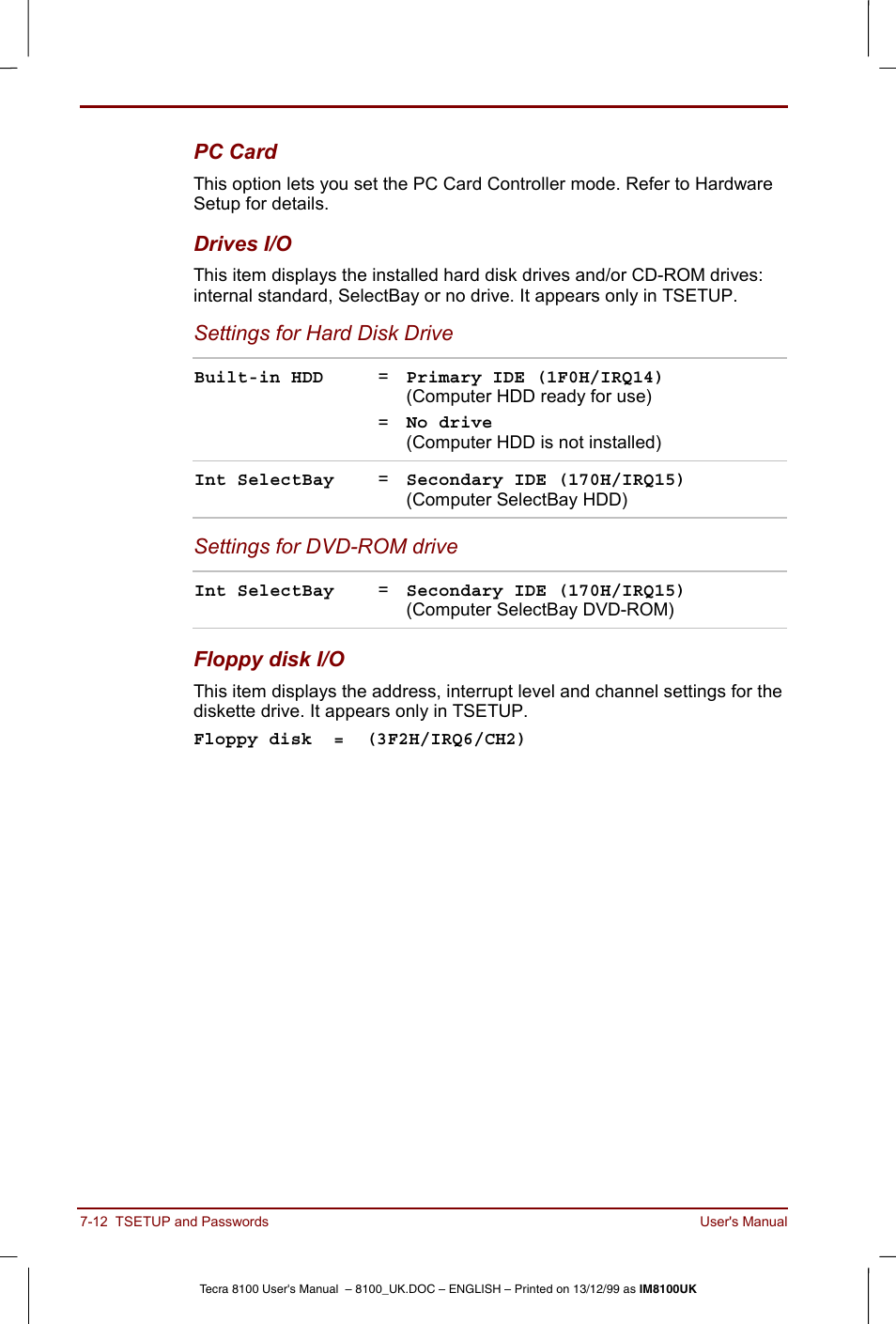 Toshiba Tecra 8100 User Manual | Page 114 / 226