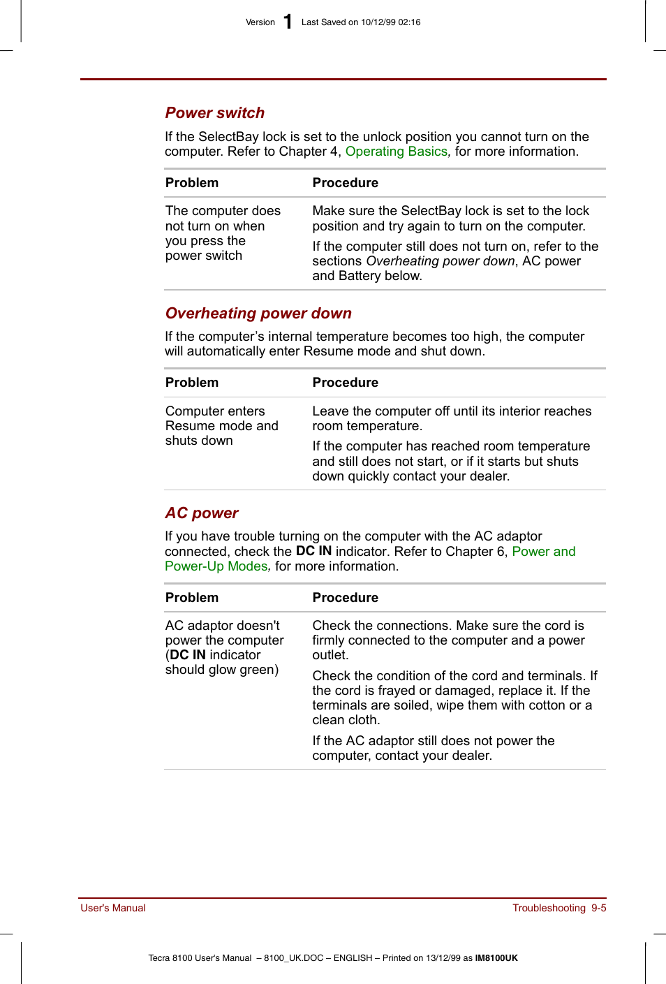 Toshiba Tecra 8100 User Manual | Page 145 / 226