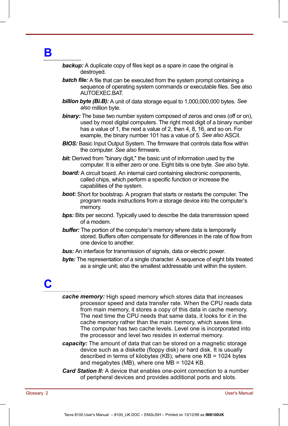 Toshiba Tecra 8100 User Manual | Page 208 / 226