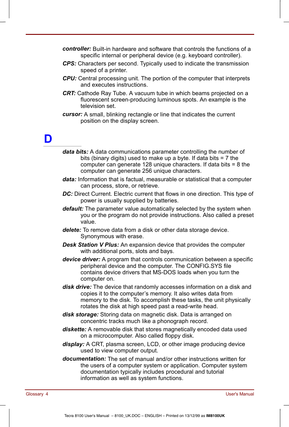 Toshiba Tecra 8100 User Manual | Page 210 / 226