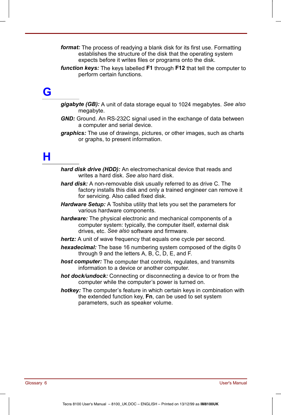Toshiba Tecra 8100 User Manual | Page 212 / 226