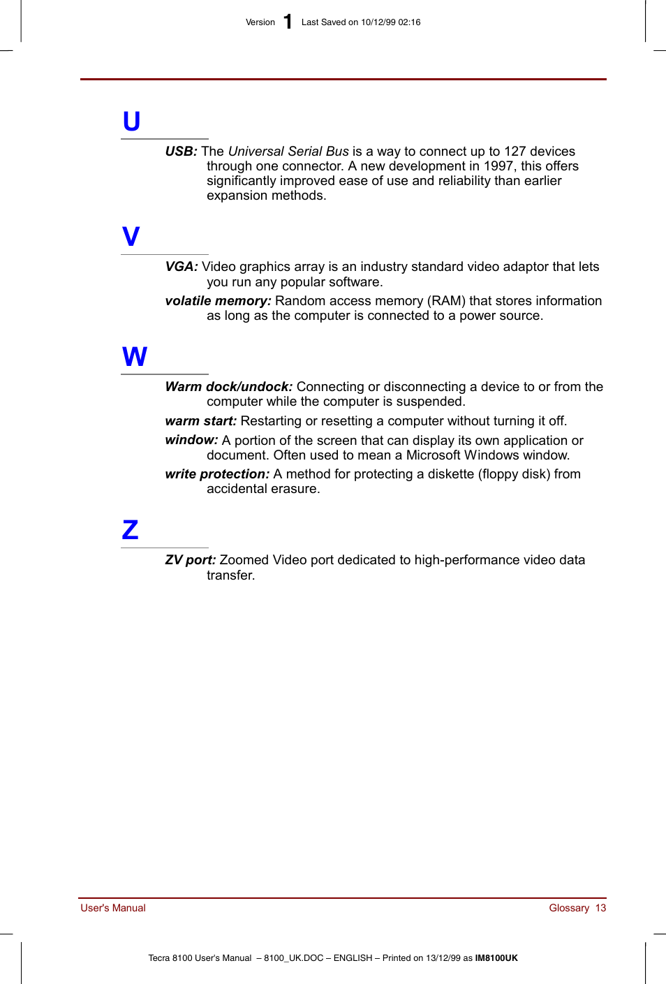 Toshiba Tecra 8100 User Manual | Page 219 / 226