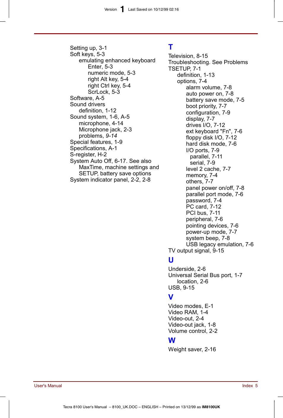 Toshiba Tecra 8100 User Manual | Page 225 / 226