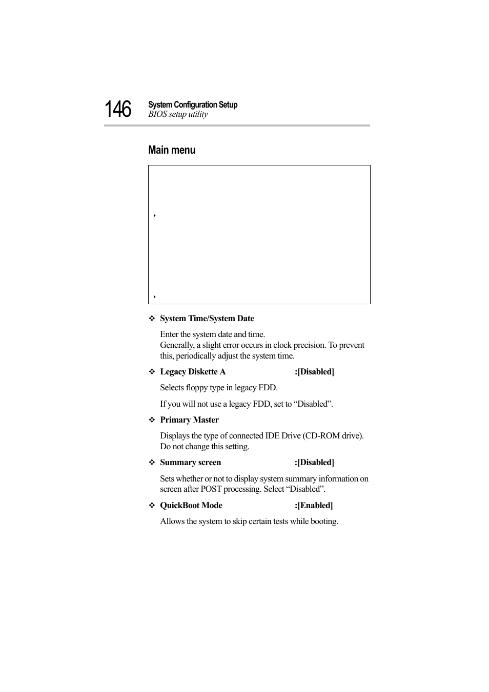 Main menu | Toshiba Magnia Z500 User Manual | Page 165 / 242