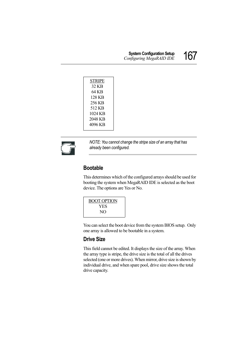 Bootable, Drive size | Toshiba Magnia Z500 User Manual | Page 186 / 242