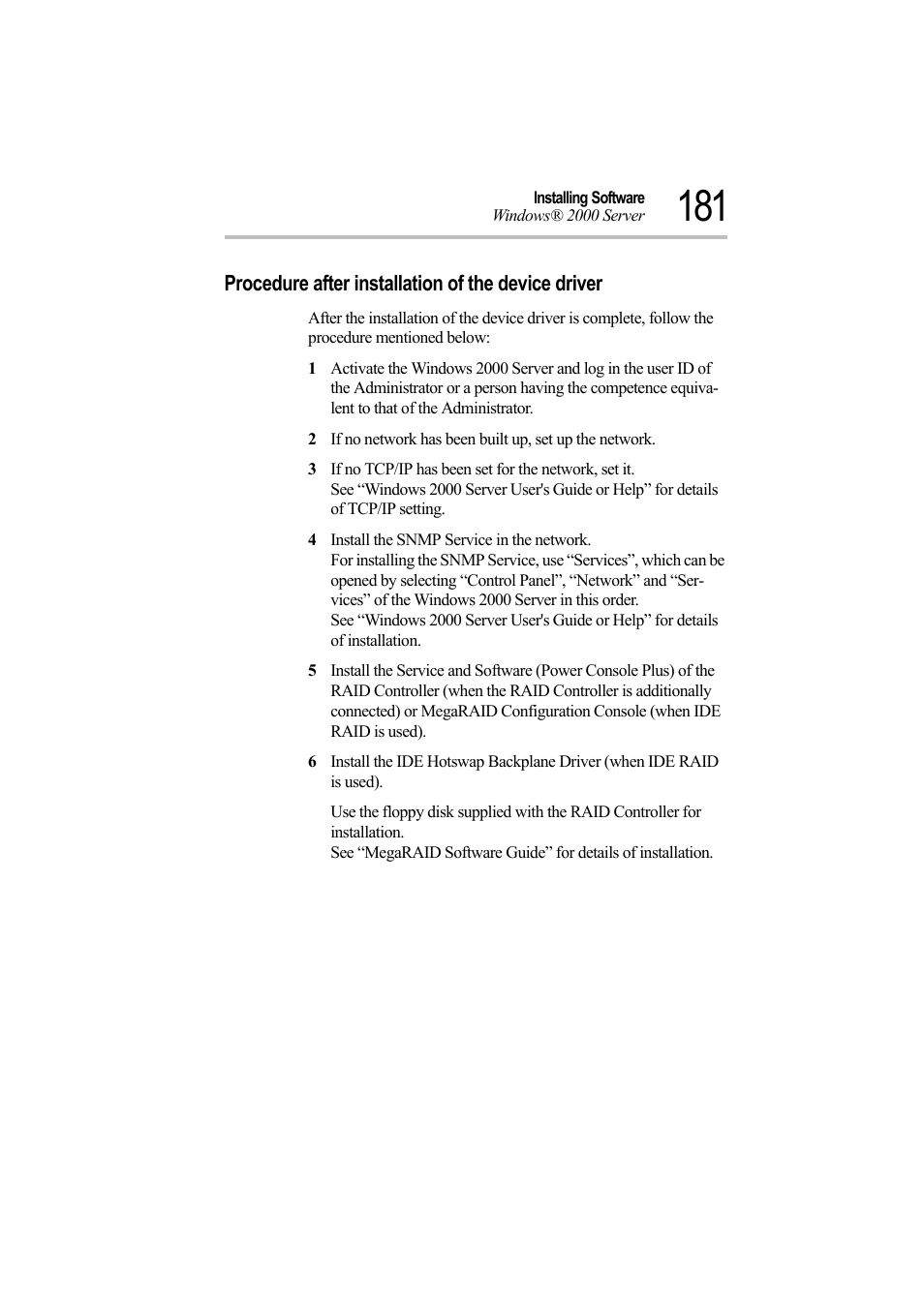 Procedure after installation of the device driver | Toshiba Magnia Z500 User Manual | Page 199 / 242