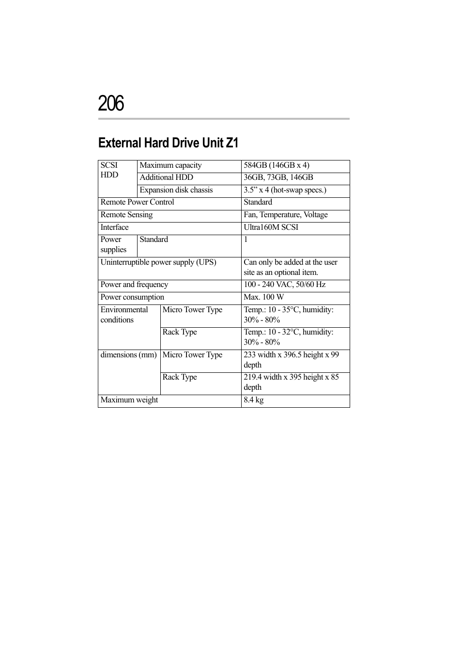 External hard drive unit z1 | Toshiba Magnia Z500 User Manual | Page 223 / 242