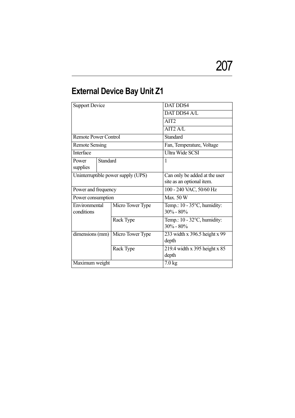 External device bay unit z1 | Toshiba Magnia Z500 User Manual | Page 224 / 242