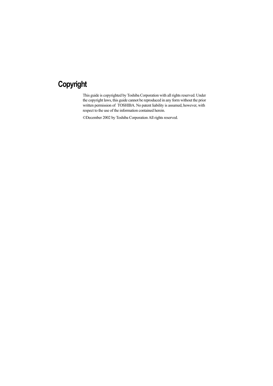 Copyright | Toshiba Magnia Z500 User Manual | Page 4 / 242